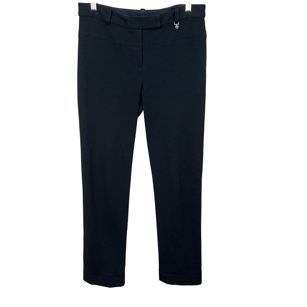 Tory Burch Black‎ Wool Blend Straight Leg Trouser Pants Women's Size 6